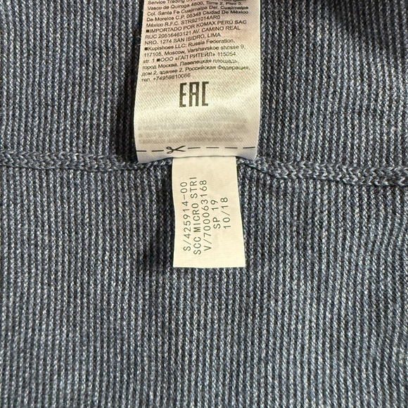 Banana Republic Sweater Mens Size Large Navy Luxury Silk Blend Crewneck - Picture 12 of 12